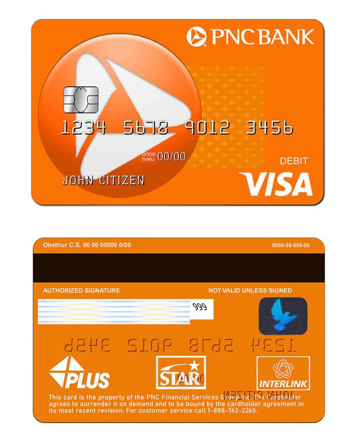 USA PNC bank Visa Card